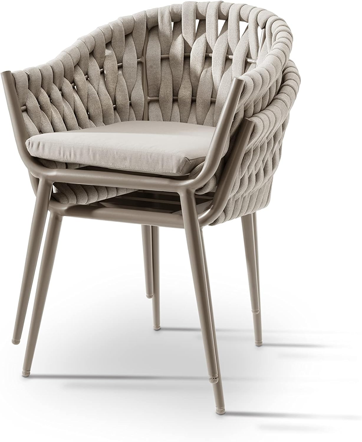 Destiny Gartensessel Molino, 61x59x81cm, Taupe, inkl. Polster