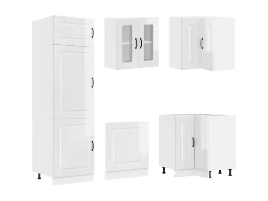 Ensemble d'armoires de cuisine 14 pcs Kalmar bois d'ingénierie