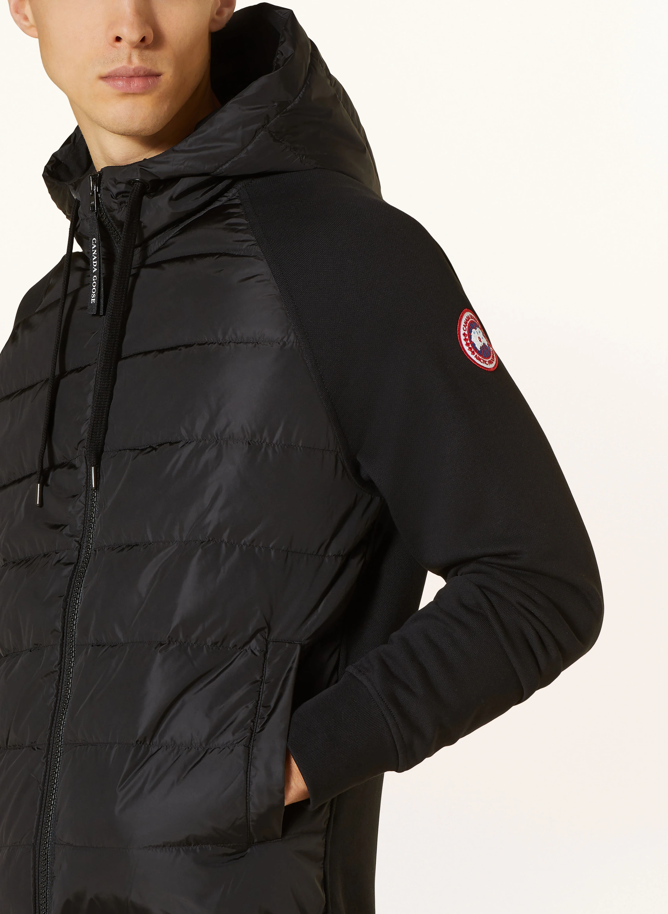 CANADA GOOSE Sweatjacke HYBRIDGE HURON im Materialmix