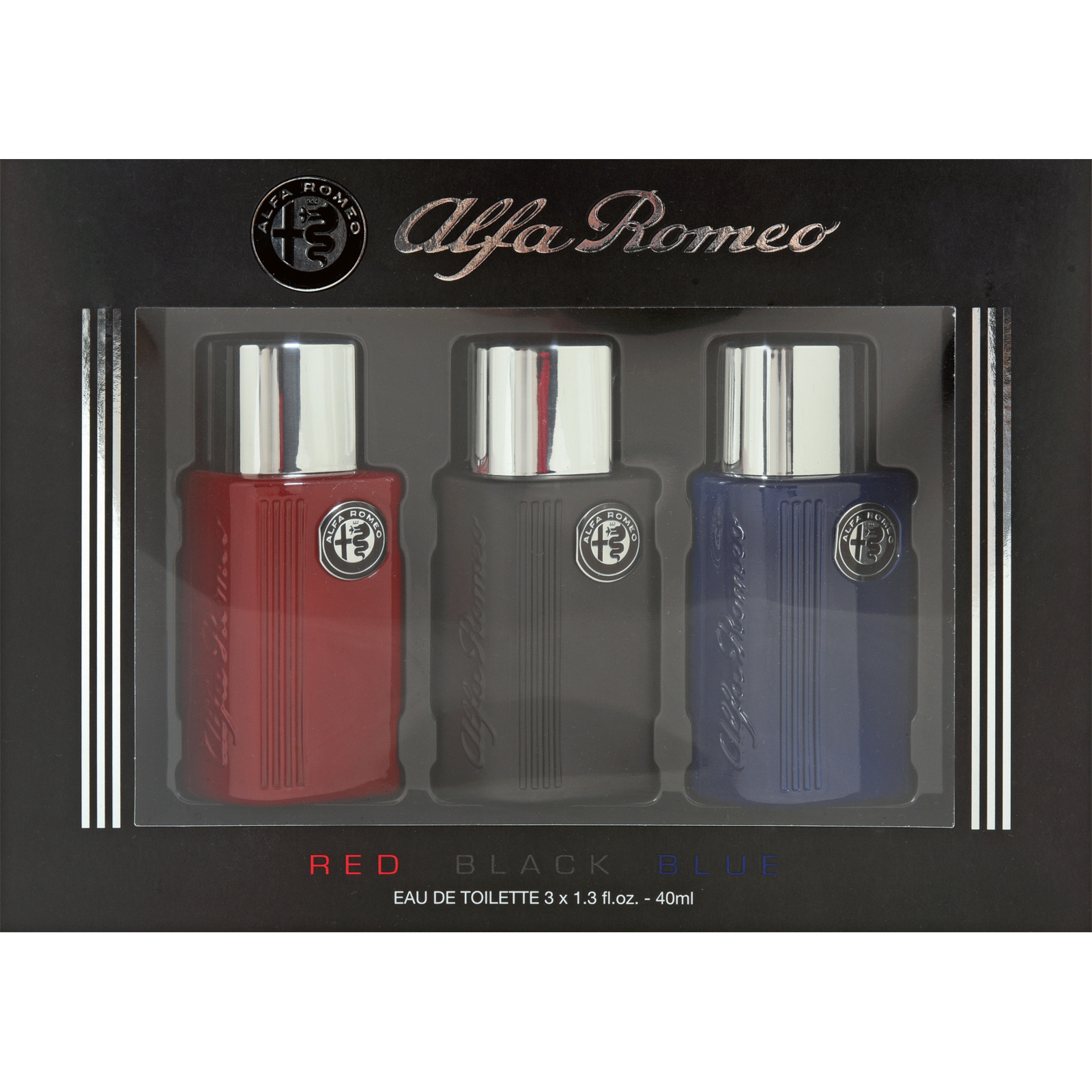 Alfa Romeo Red, Black, Blue Duftset, 3-teilig