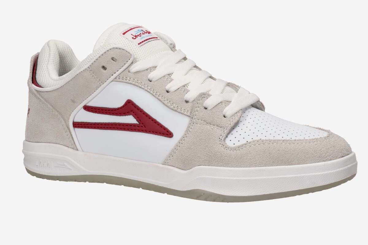 Lakai x Chocolate Telford Low Schuh (white red II)