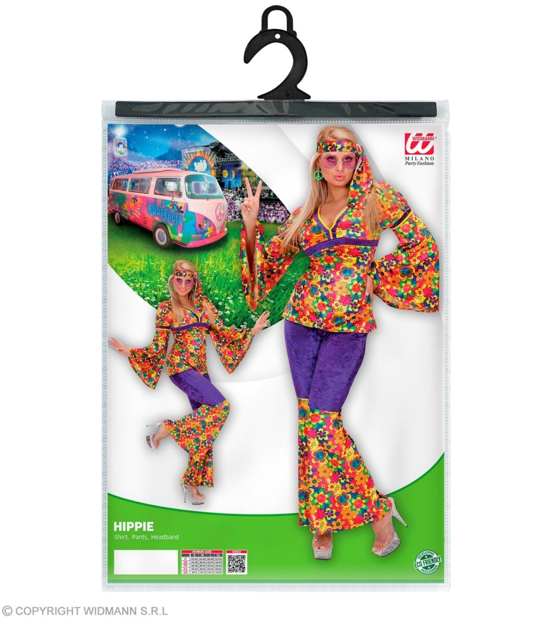 Hippie 60S Kostuum Dames Fluweel