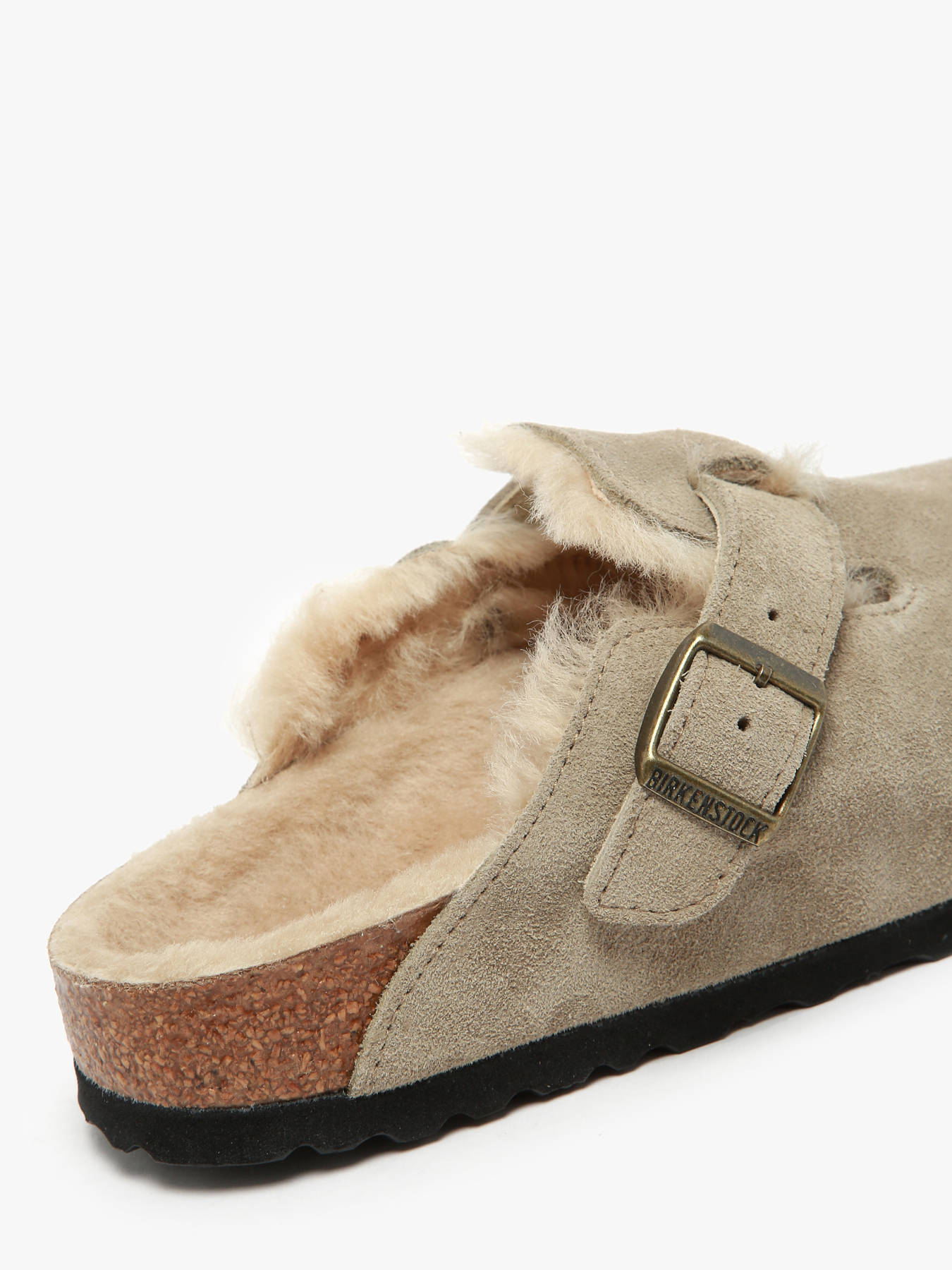 Mules Boston Shearling en cuir BIRKENSTOCK