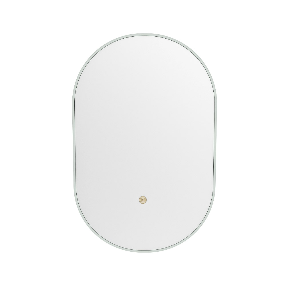 Mondiaz Glow ovale spiegel 45x90cm met verlichting greey