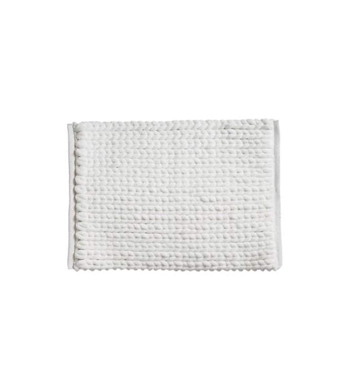 Tapis de Salle de Bain Épais 50x75cm Blanc