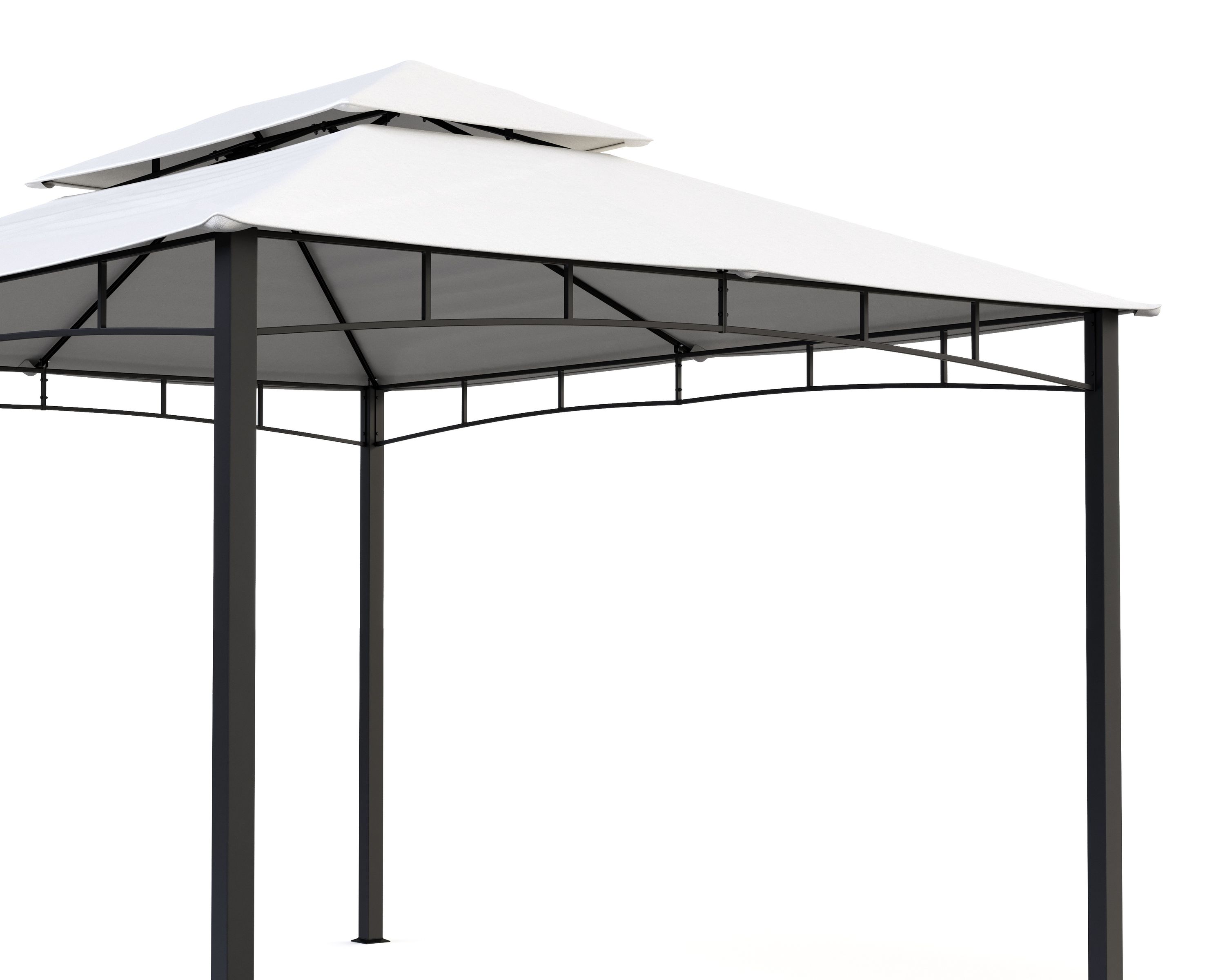 Gartenpavillon GAZ 4 x 3 m beige