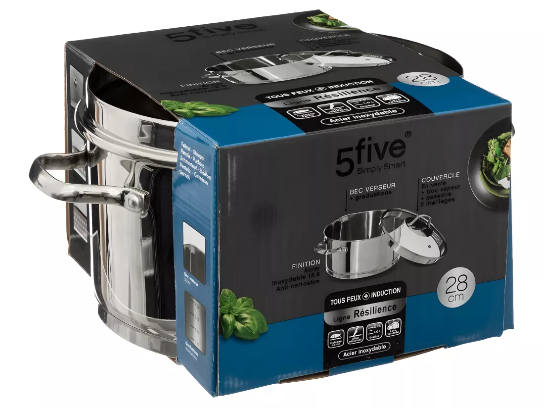 Faitout 28 cm Inox Résilience - Secret de Gourmet