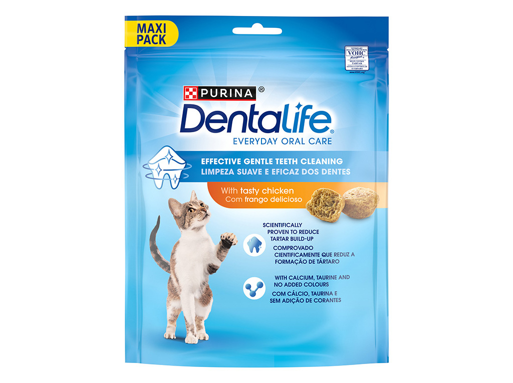 SNACKS PARA GATO DENTALIFE HIGIENE ORAL 140G