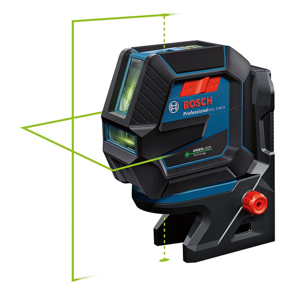 KOMBILASER BOSCH PROFESSIONAL GRØNN GCL 2-50 RM10