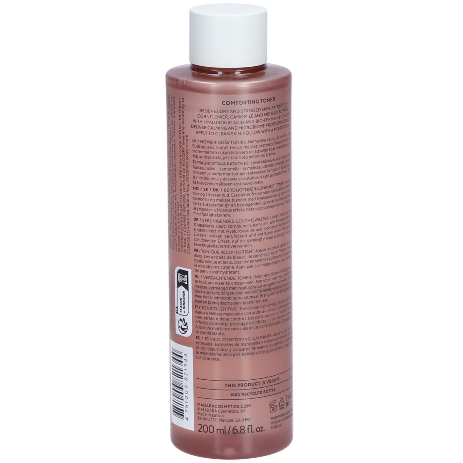 Madara Comforting Toner Entspannendes Gesichtswasser 200ml
