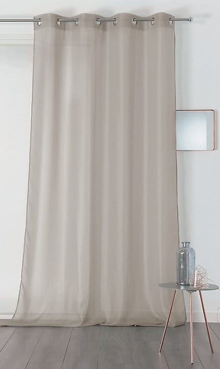 Voilage Chic intérieur L.350 x l.145 cm gris