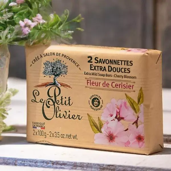 Le Petit Olivier - 2 Sabonetes Extra Suaves - Flor de Cerejeira 2 x 100g
