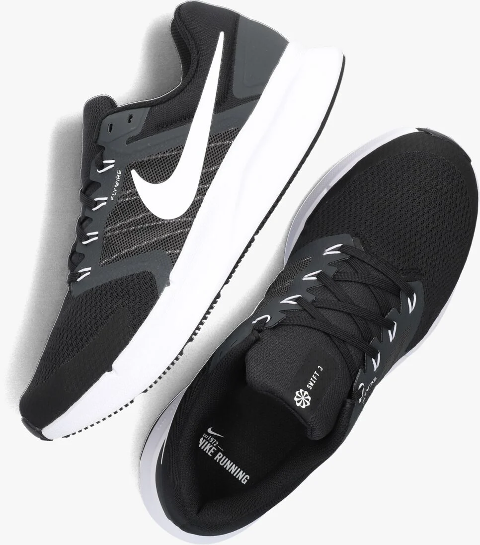 NIKE zwarte nike lage sneakers run swift 3