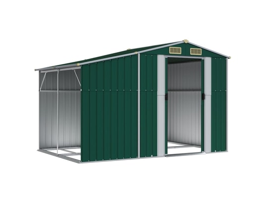 VIDAXL - Abri de jardin vert 277x192,5x179 cm acier galvanisé