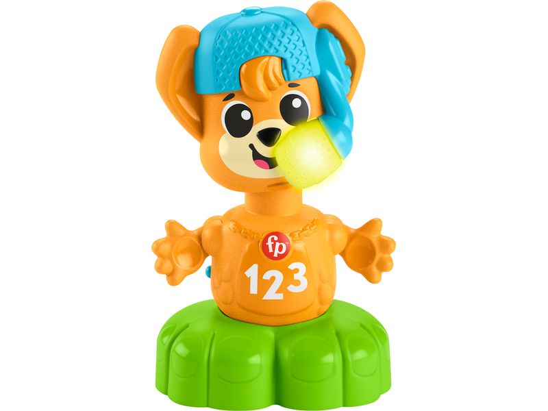 Fisher-Price Beat Bande Spring & Sing Fuchs Bruno -FR- Interaktives Fuchs-Lernspielzeug mit lustigen Liedern, Geräuschen und Sätzen