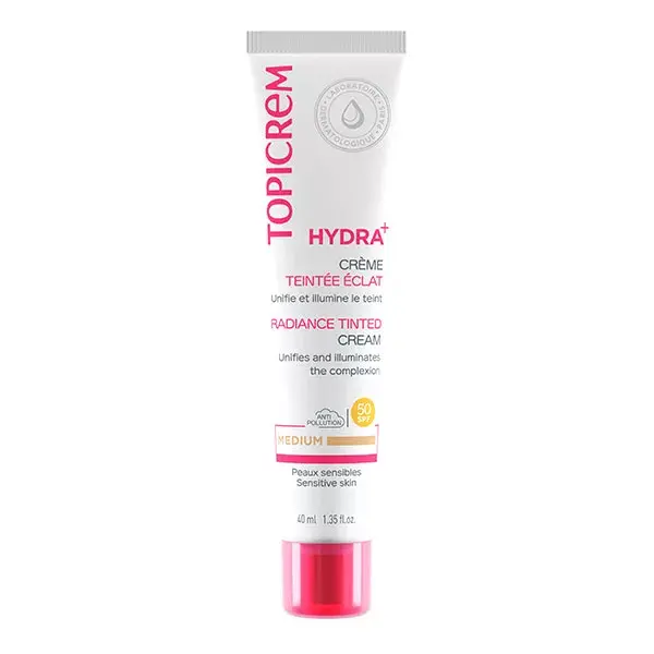 Topicrem HYDRA+ Creme com Cor Radiância Média 40 ml