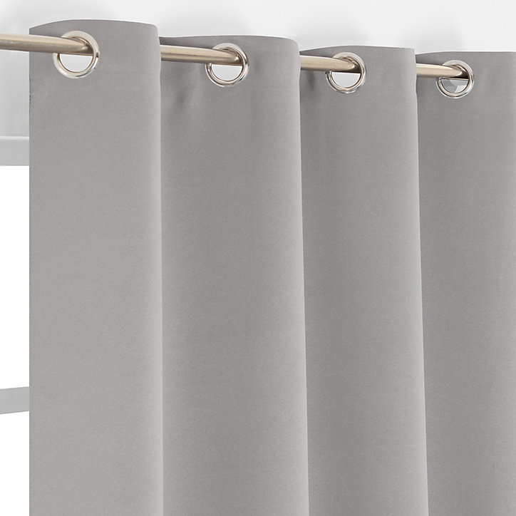 Rideau occultant Sky L.240 x L.135 cm gris JBY Creation