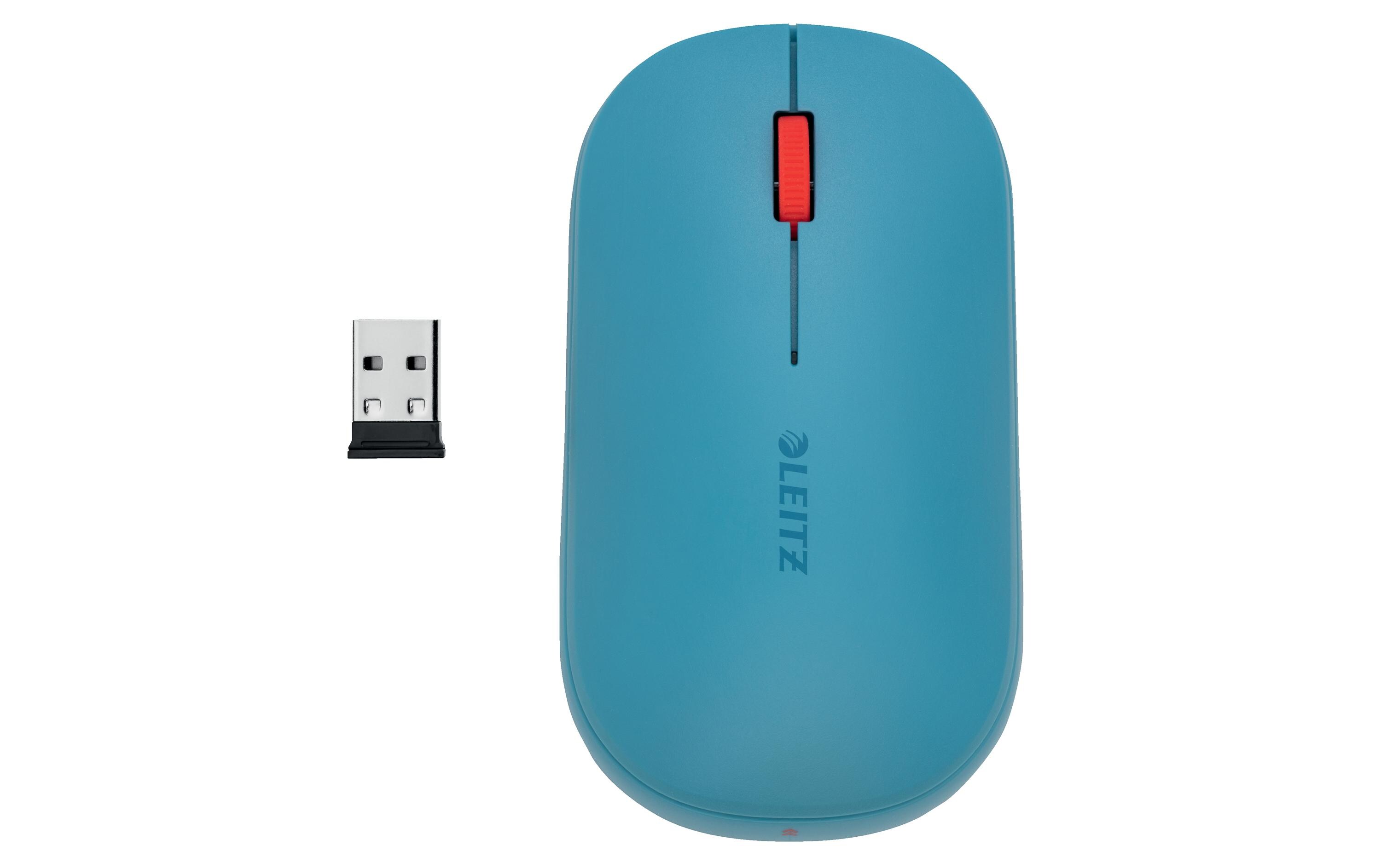 Maus Cosy Kabellose Sanftes BlauDual Kabellose Computermaus