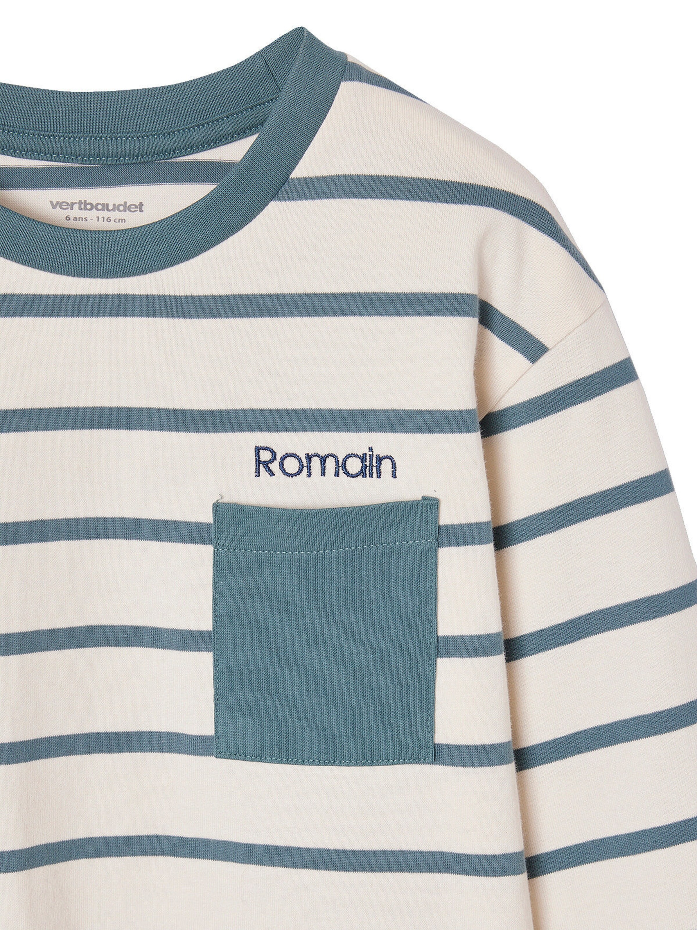 Vertbaudet Jungen Ringelshirt aqua