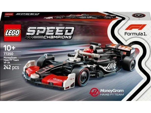 LEGO Speed Champions 77250 MoneyGram Haas F1 Team VF-24-racerbil