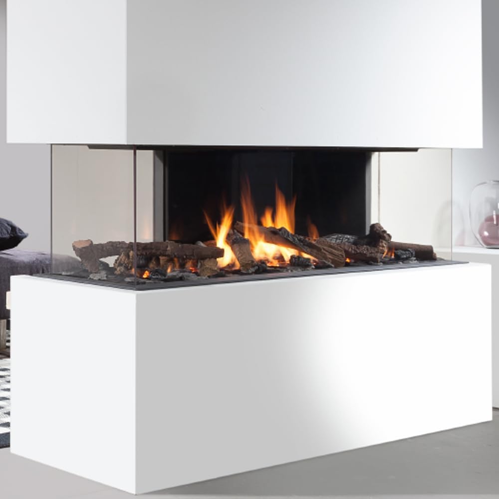 Wanders Gaskamin DANTA 1400 4-seitig | Scheibe ABCE | 14,0 kW
