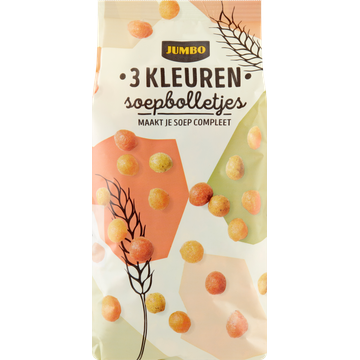 Jumbo 3 Kleuren Soepbolletjes 125 g