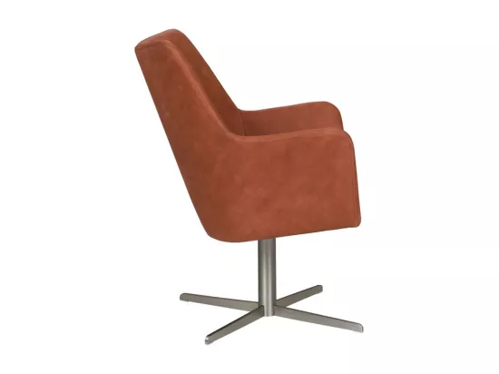 Chaise - marron cuir - JELIA