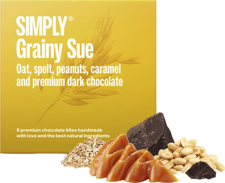 Simply Chocolate Cube, Grainy Sue 90 g