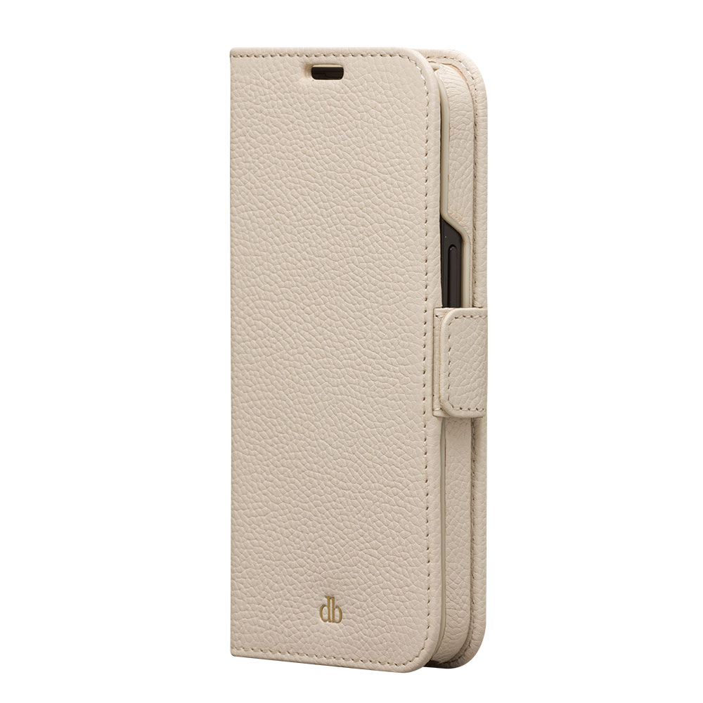 iPhone 13 2in1 Book Cover Echtleder Tasche mit RFID Schutz New York (NY61SADU5575) - Sand Dune