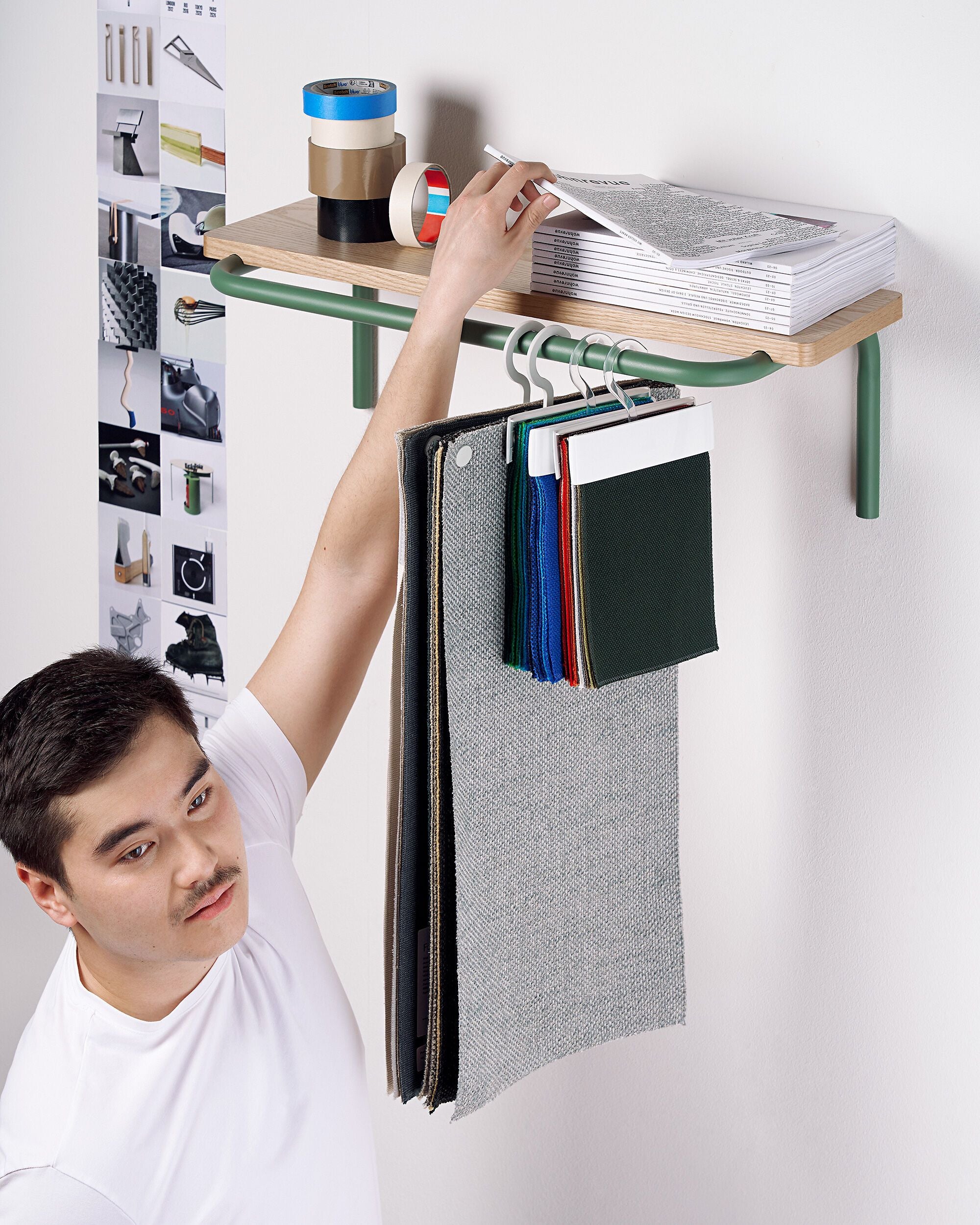 HOMEWORKS Wandregal - Grau / B: 70.0 cm x T: 30.0 cm x H: 22.5 cm