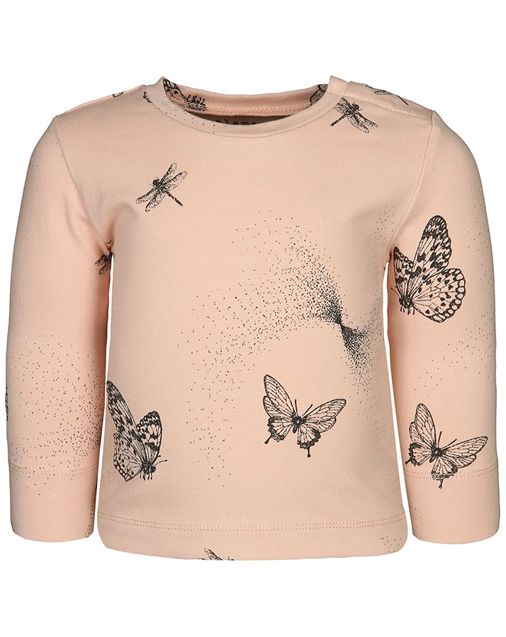 Langarm-Shirt ELEMENTAL SOMMERFUGL in pfirsich