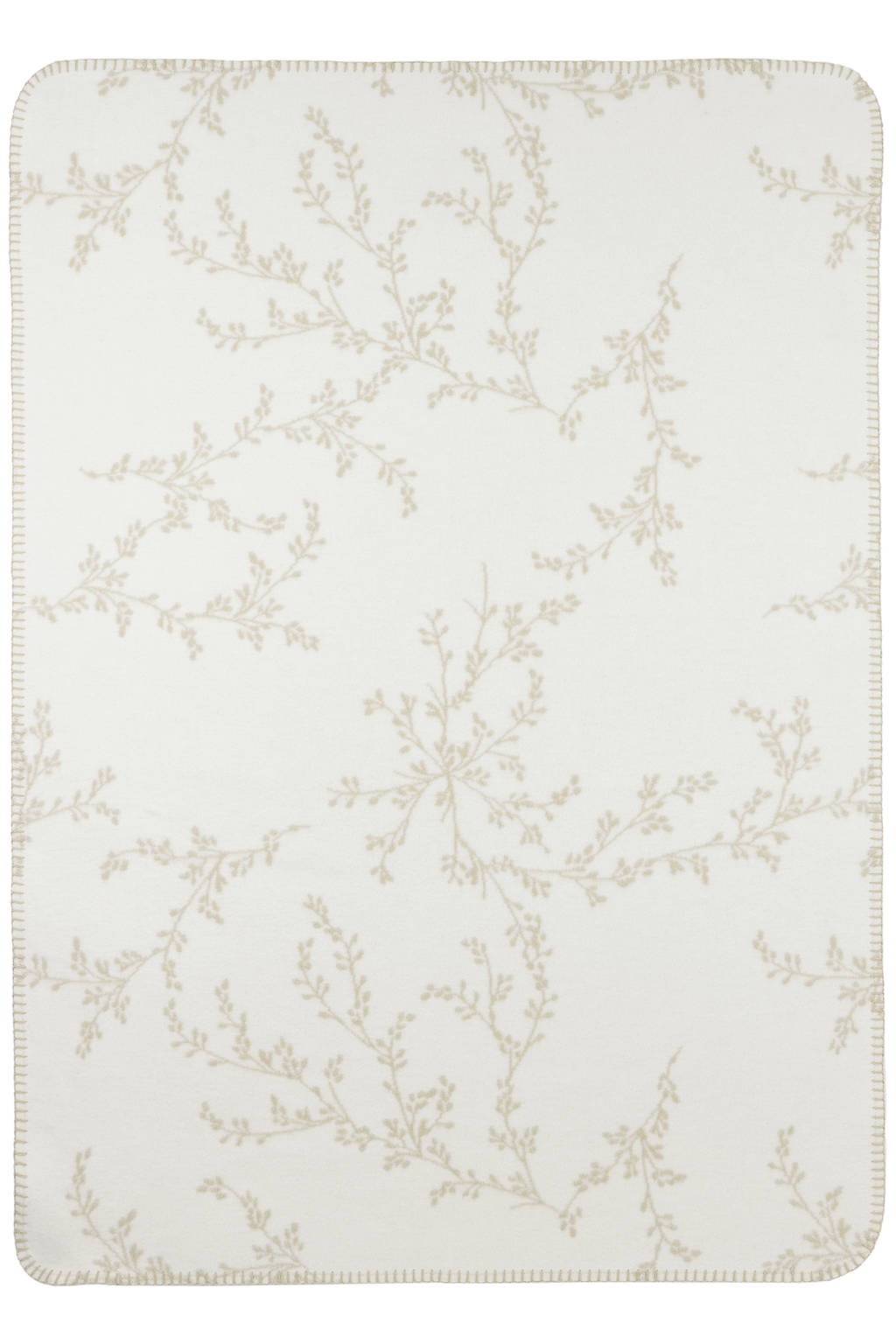 reversible wiegdeken Branches beige/wit