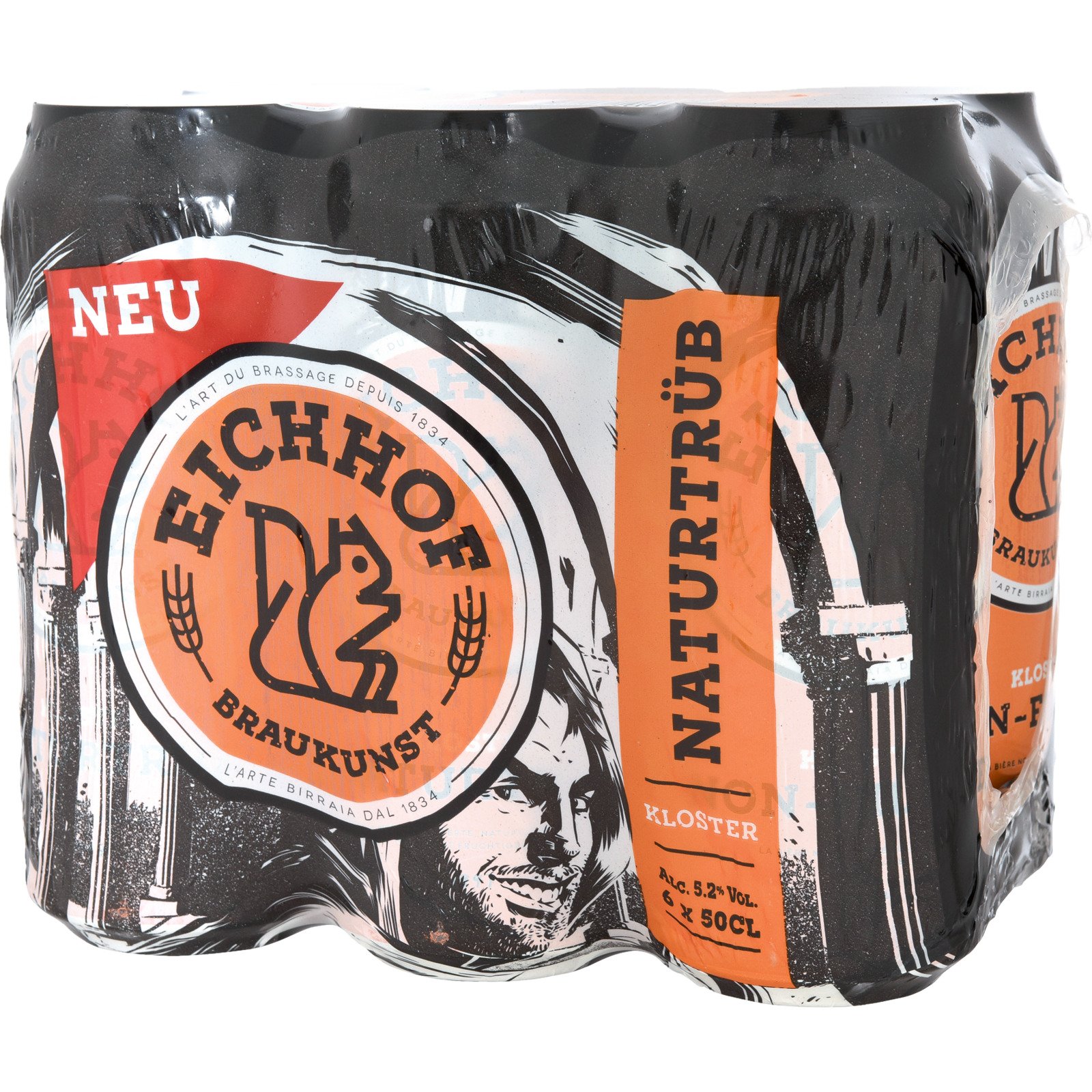 Eichhof Kloster Naturtrüb Bier 6 x 50 cl