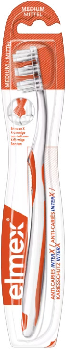 Elmex Tandenborstel Anti-Cariës InterX Medium 1 stuk