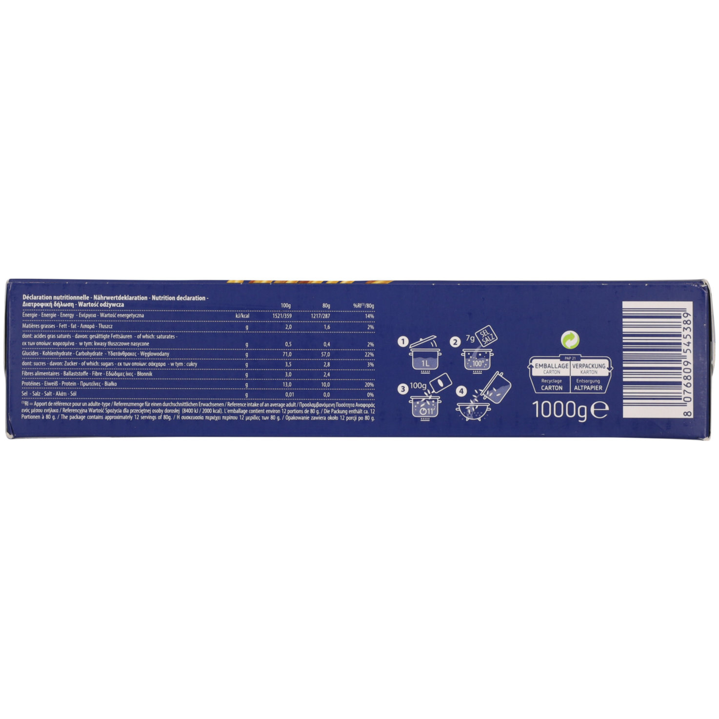 Barilla Spaghettoni Nr. 7, 1kg
