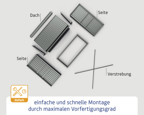 Hörmann EcoStar Trend-V Type 2 brandhoutberging, 181,4 x 102,5 x 198,0 cm, antraciet