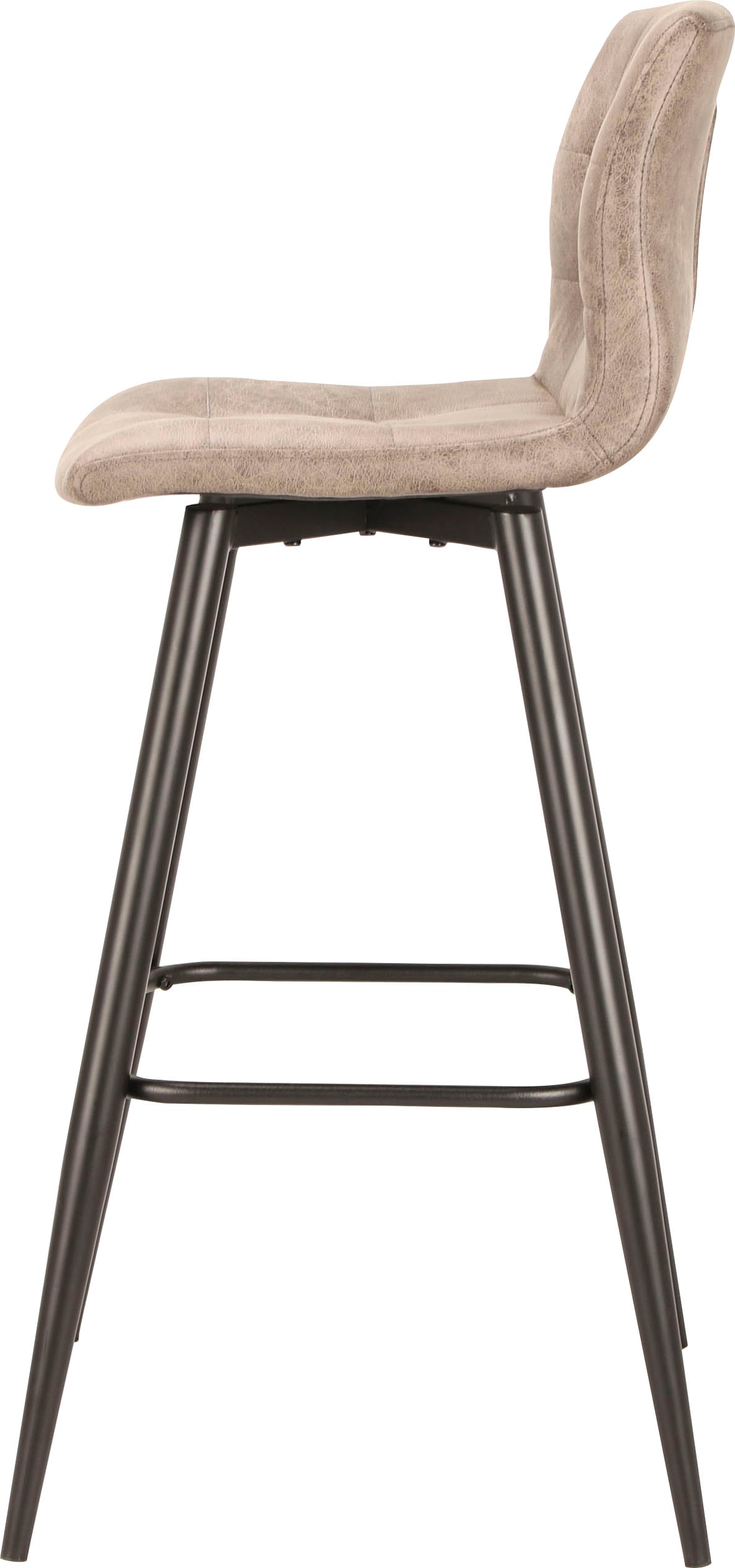 byLIVING Barhocker »Simone« Set, 2er, 2 Stk. tlg. 2er Set, Vintage braun oder Webstoff anthrazit