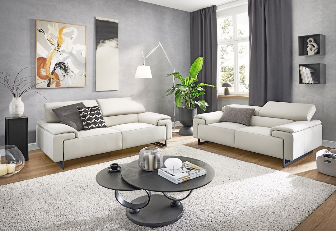 Sofa 2,5 Sitzer VARESE cremeweiß