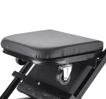 (91x42cm) 2in1 Auto Reparatur Roll Liege Faltbarer Rollsitz - Schwarz