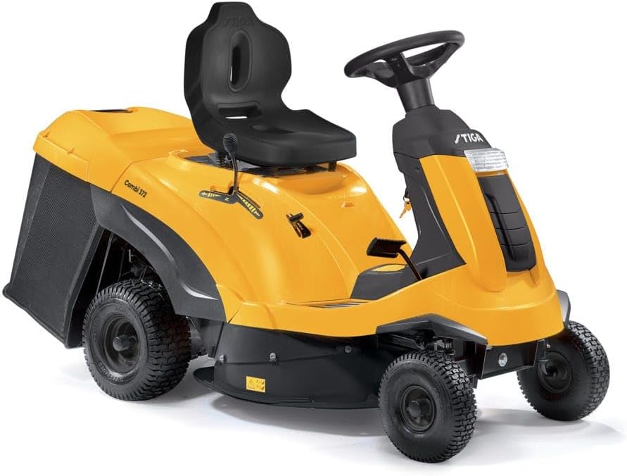 STIGA Combi 372 Aufsitzmäher - 414cc ST 400 Motor, 72 cm Mähdeck, hydrostatisches Getriebe, 170L Grasauffangbehälter, Mulchstopfen im Lieferumfang enthalten