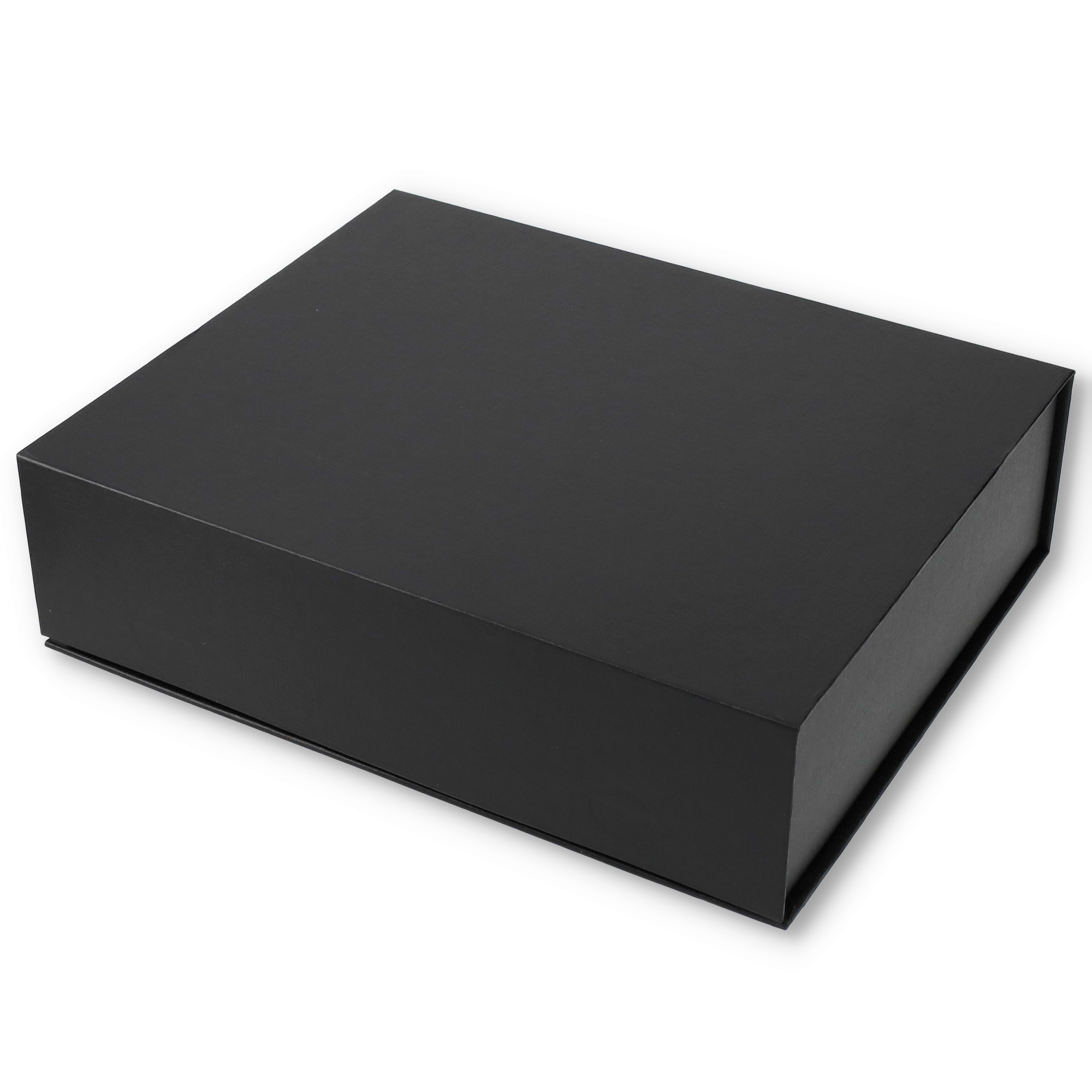 (26.5x21cm) Geschenk Schachtel Gift Box Verpackung mit Magnetischem Deckel - Schwarz