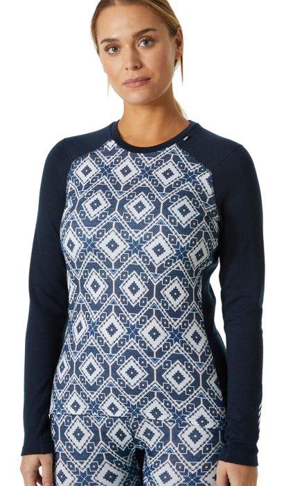 Lifa Merino Midweight Graphic Crew Women undertrøje