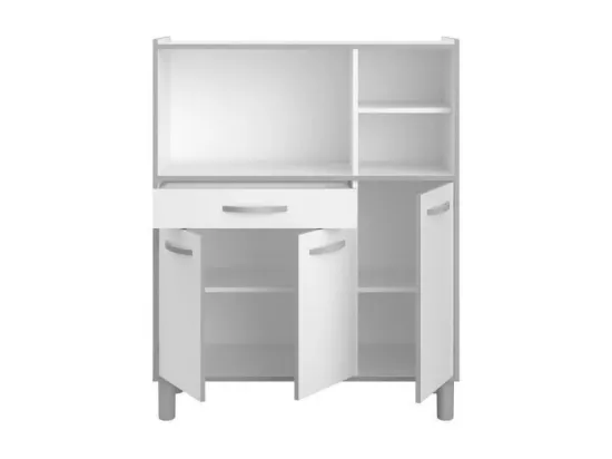 READY Buffet combine de cuisine L 101cm Blanc