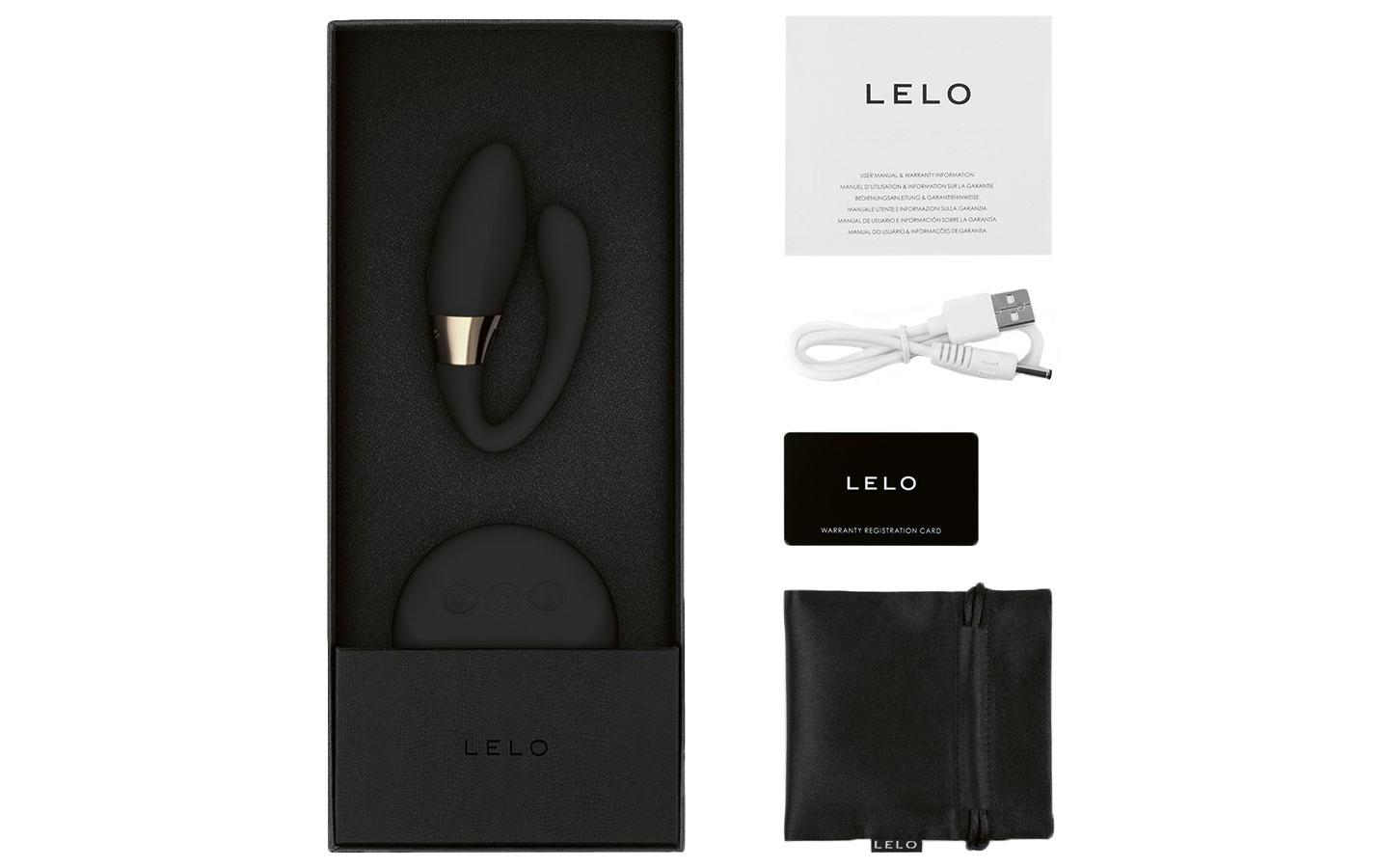 Paarvibrator Tiani Duo schwarz<br>Hochwertiges Sextoy zur gleichzeitigen Stimulierung des G-Punkts, der Klitoris und des Penis