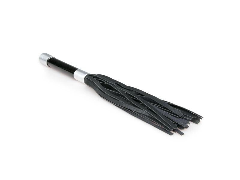 Easytoys Fetish Collection Riemenpeitsche mit Metallgriff S Hochwertiges Sextoy für erotische Bondage-Spiele