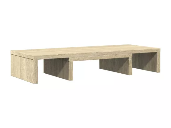 Support de moniteur réglable chêne sonoma bois d'ingénierie