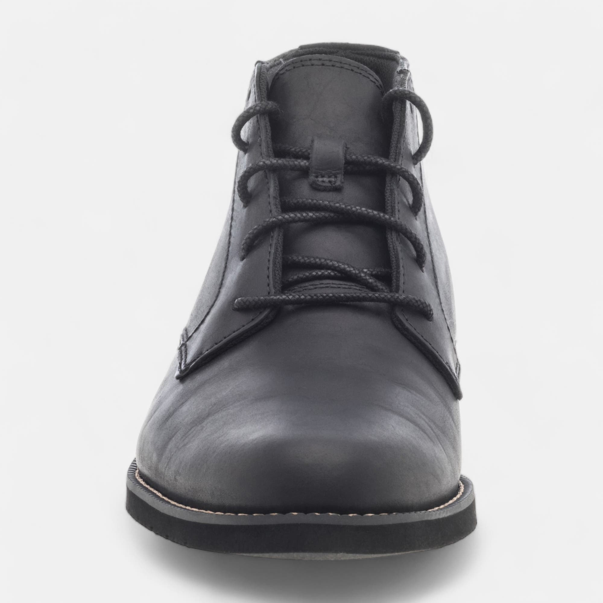 Bottines Homme en cuir noir
