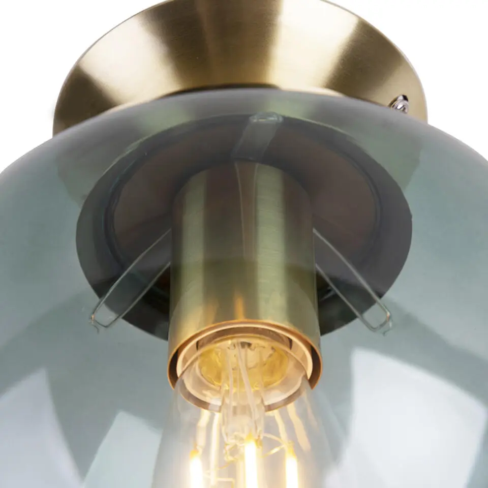 Qazqa plafondlampen pallon groen e27