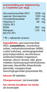 Leef Vitaal GluconCombi Glucosamine Chondroïtine/MSM Tabletten 60TB