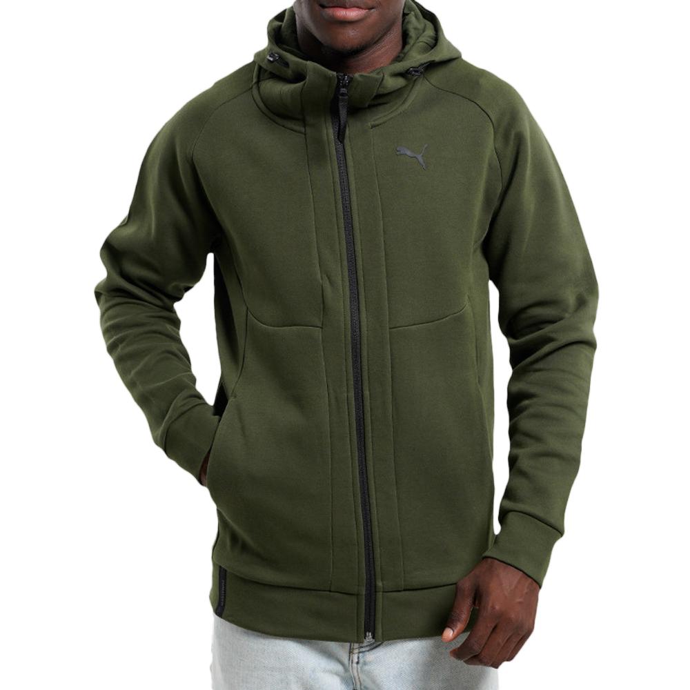 Puma Sweat Zippé Kaki Homme Puma Tech 625507